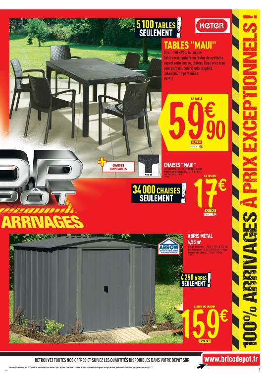 Brico depot pau salon de jardin