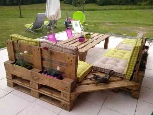 Salon de jardin en bois diy