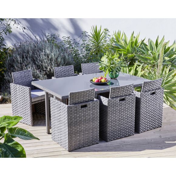 Salon de jardin 7 pieces