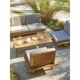 Salon de jardin bas pliable
