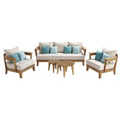 Salon de jardin en teck blooma adonia
