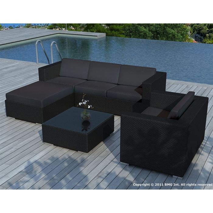 Salon de jardin coussin gris