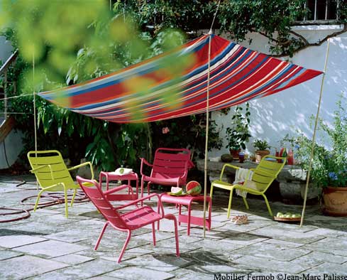 Retaper salon de jardin en fer