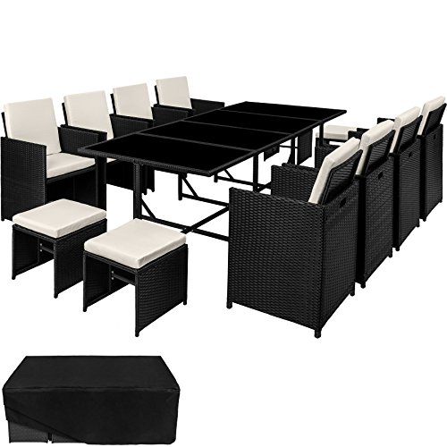 Salon de jardin aloes aluminium 1 table + 8 fauteuils