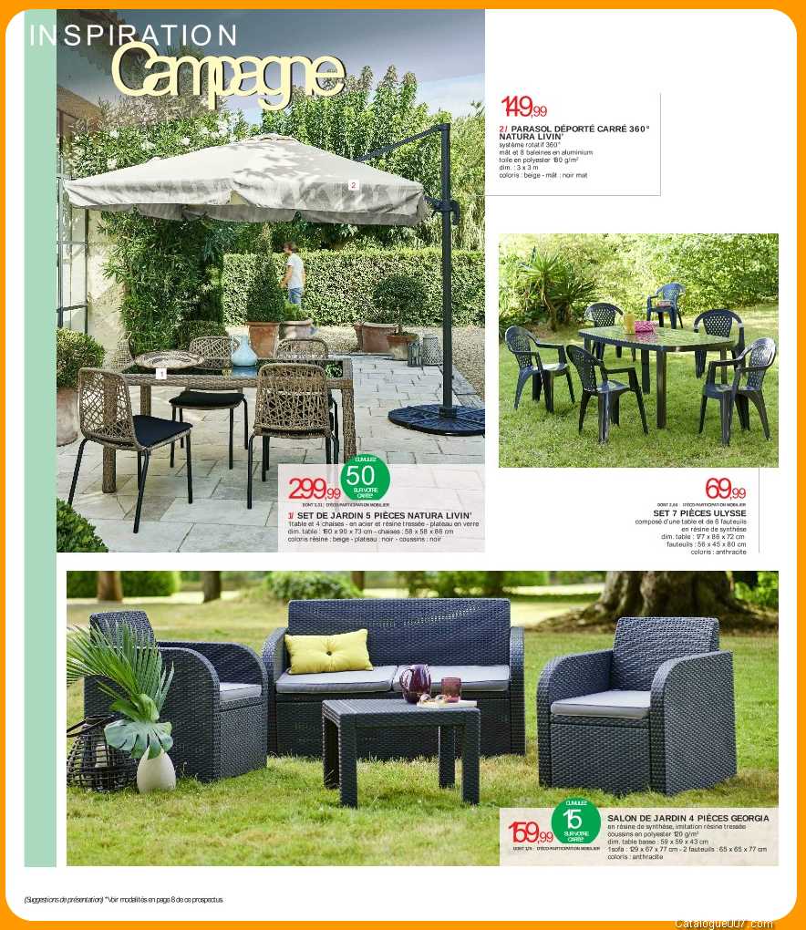 Salon de jardin bois intermarché