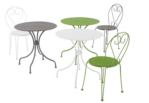 Salon de jardin acier epoxy