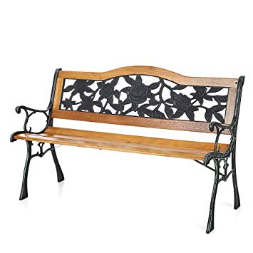 Mobilier de jardin fonte et bois
