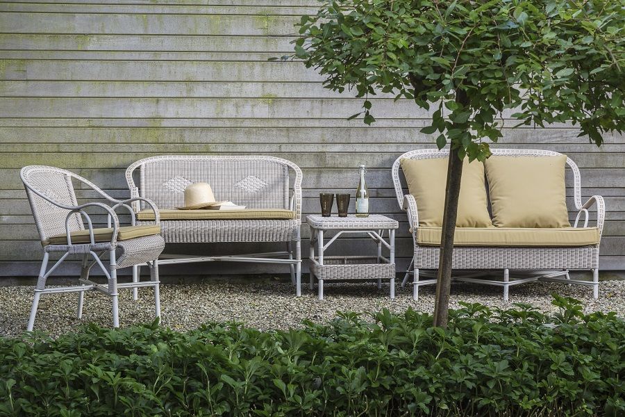 Salon de jardin osier vintage