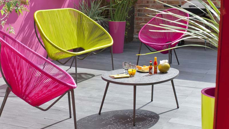 Couleur pour salon de jardin
