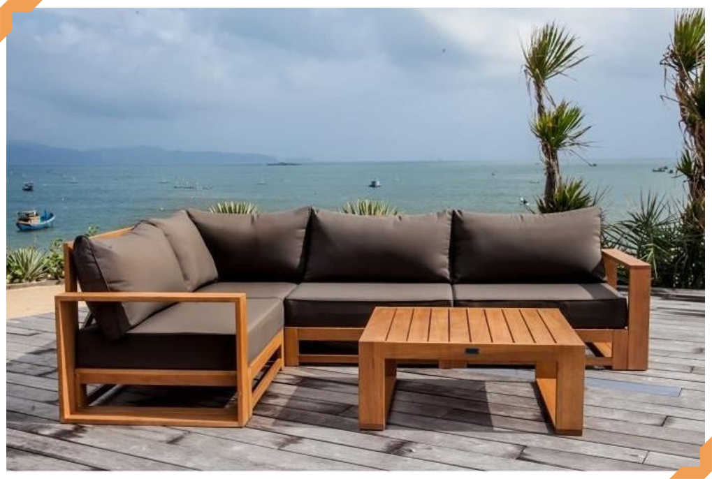 Salon de jardin en bois