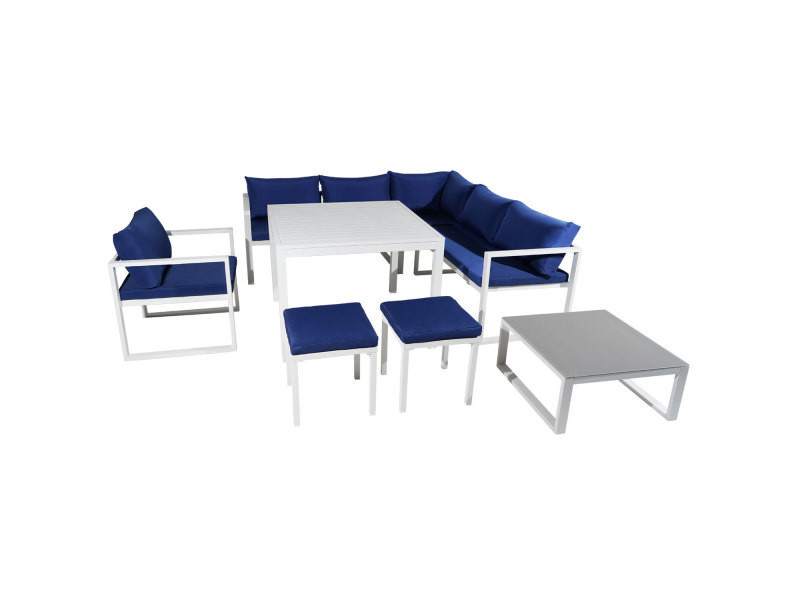 Salon de jardin aluminium ibiza