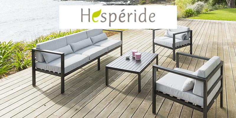 Salon de jardin fer forgé hesperide
