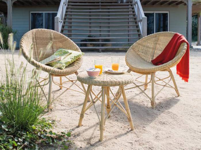 Fauteuil de salon de jardin pas cher