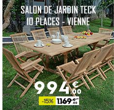 Salon de jardin teck toulouse