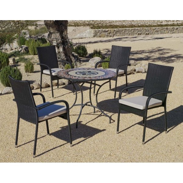 Salon de jardin table ronde