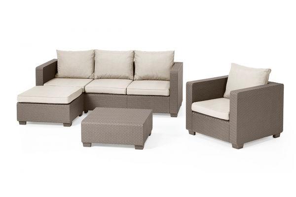 Salon de jardin allibert monaco ensemble lounge