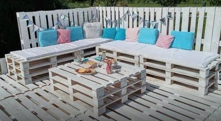 Construire son salon de jardin avec des palettes