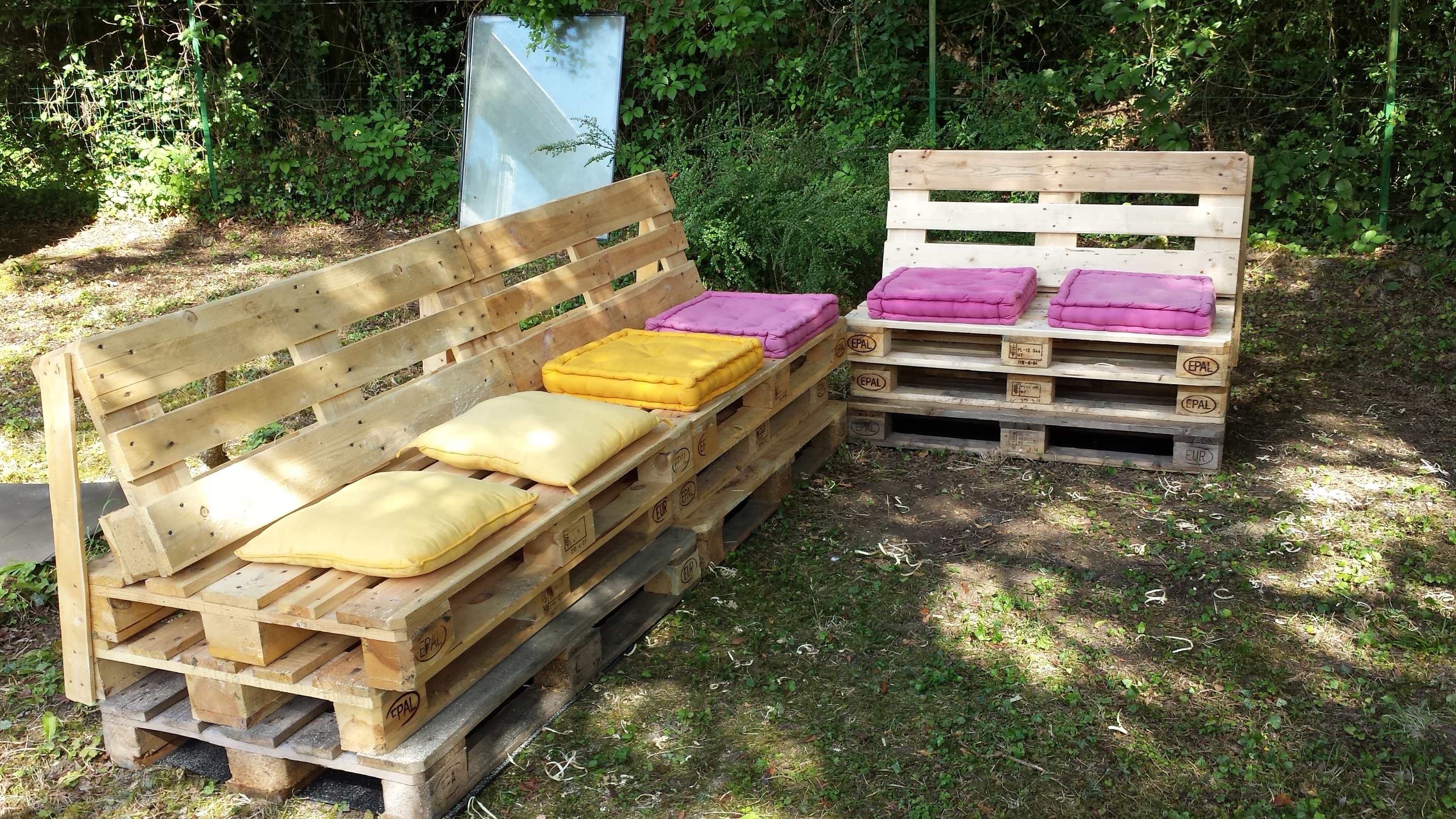 Salon de jardin en palette explication