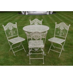 Mobilier de jardin en fer ancien