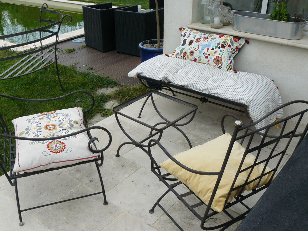 Salon jardin fer forgé