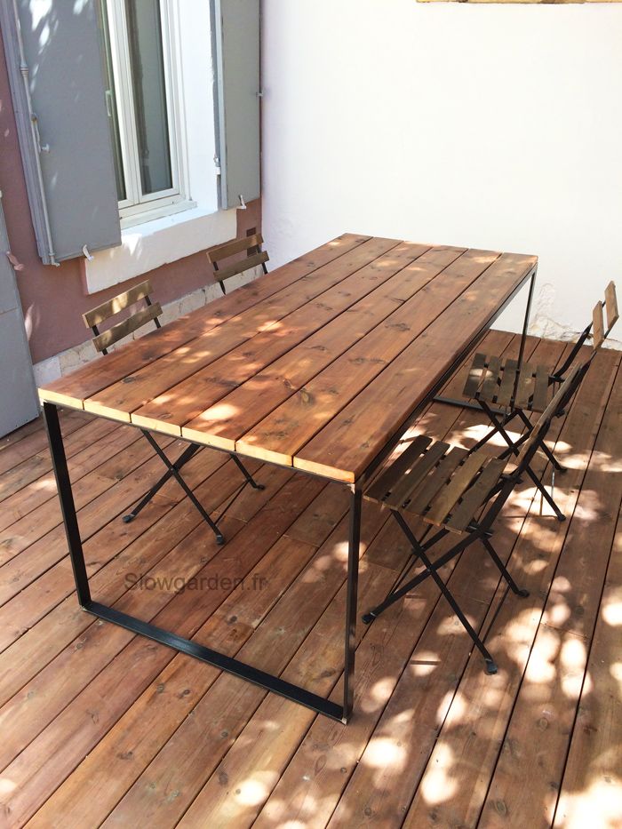 Salon de jardin en bois sur mesure