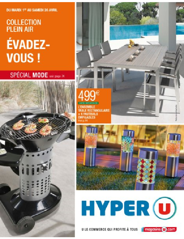 Salon de jardin hyper u saintes