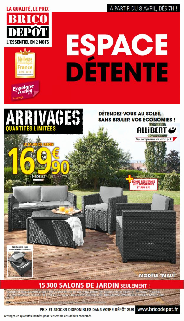 Salon de jardin tresse brico depot