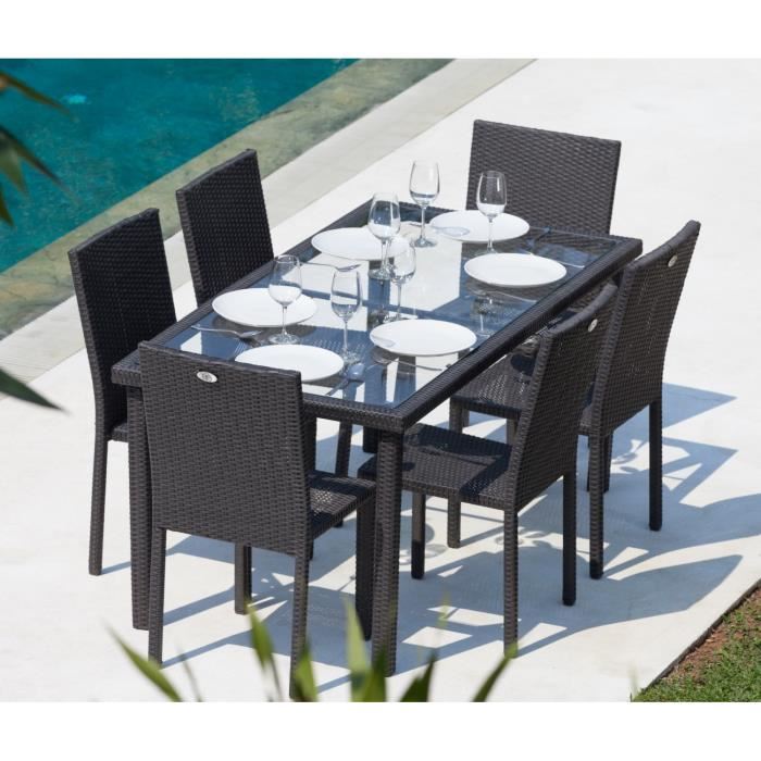 Table de jardin tressé