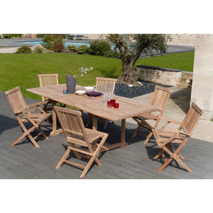 Salon de jardin en bois massif
