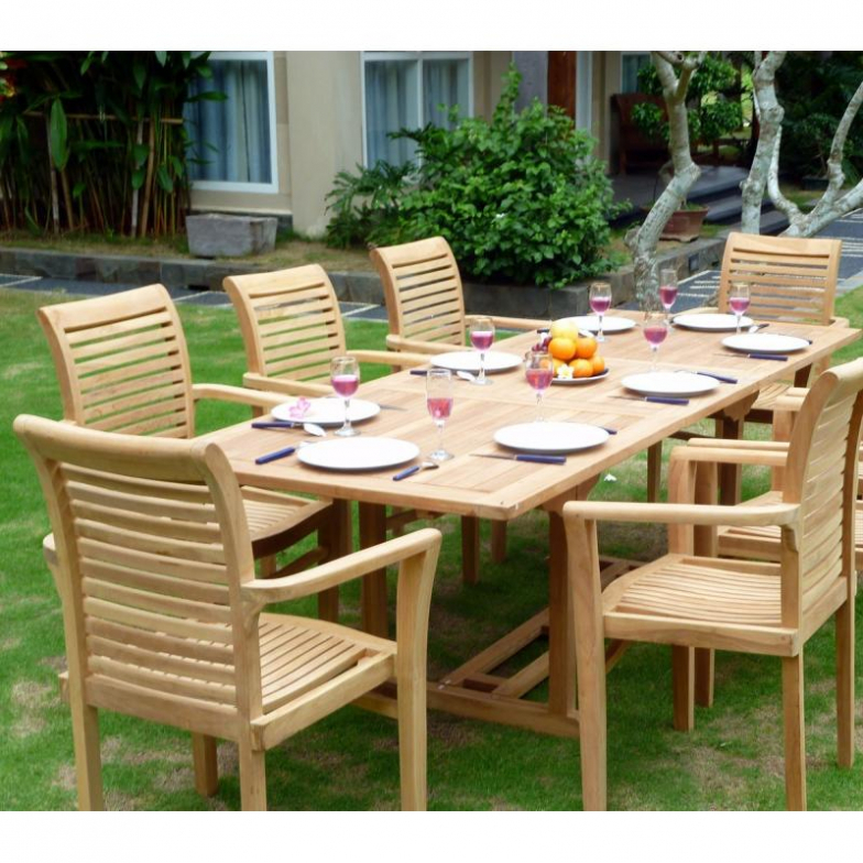 Salon de jardin en teck medicis