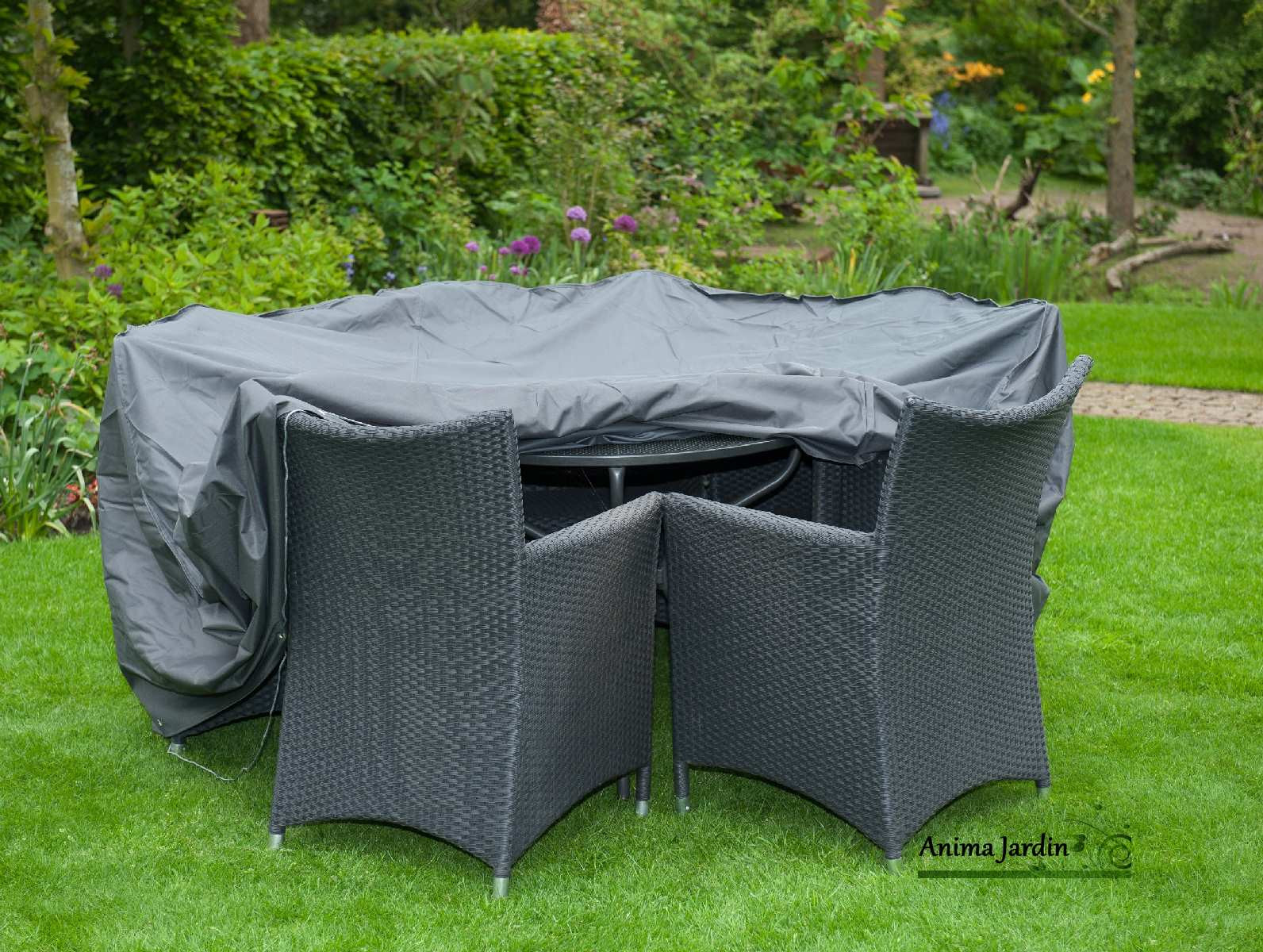 Salon de jardin en palette protection
