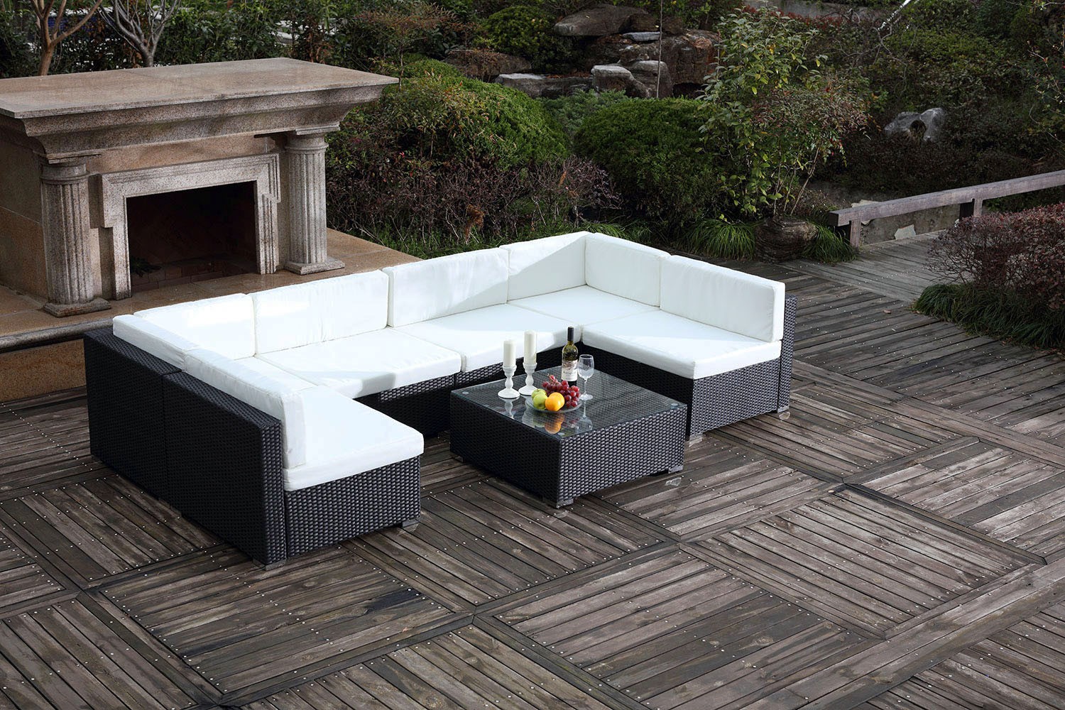 Salon de jardin en resine 6 personnes