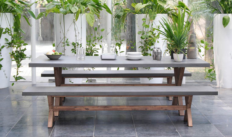 Salon de jardin bois alinea