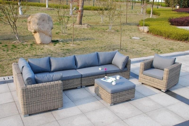 Salon de jardin en resine tressee ronde