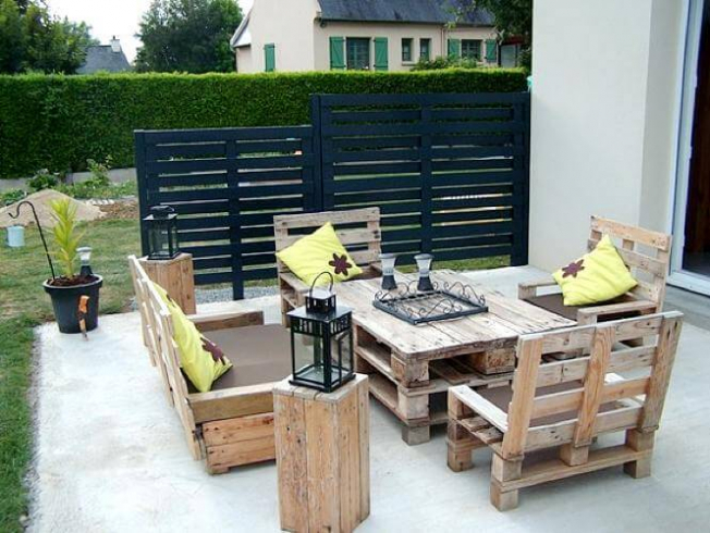 Idee salon de jardin original
