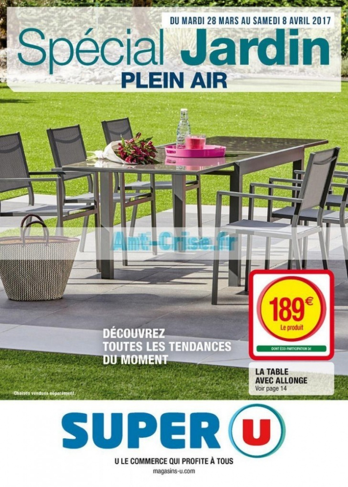 Salon de jardin resine hyper u