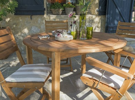 Table de salon de jardin chez leroy merlin