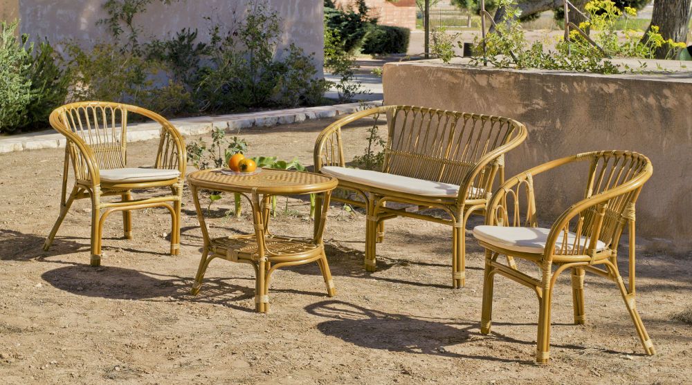 Salon de jardin rotin ou osier