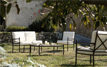 Salon de jardin en fer forgé