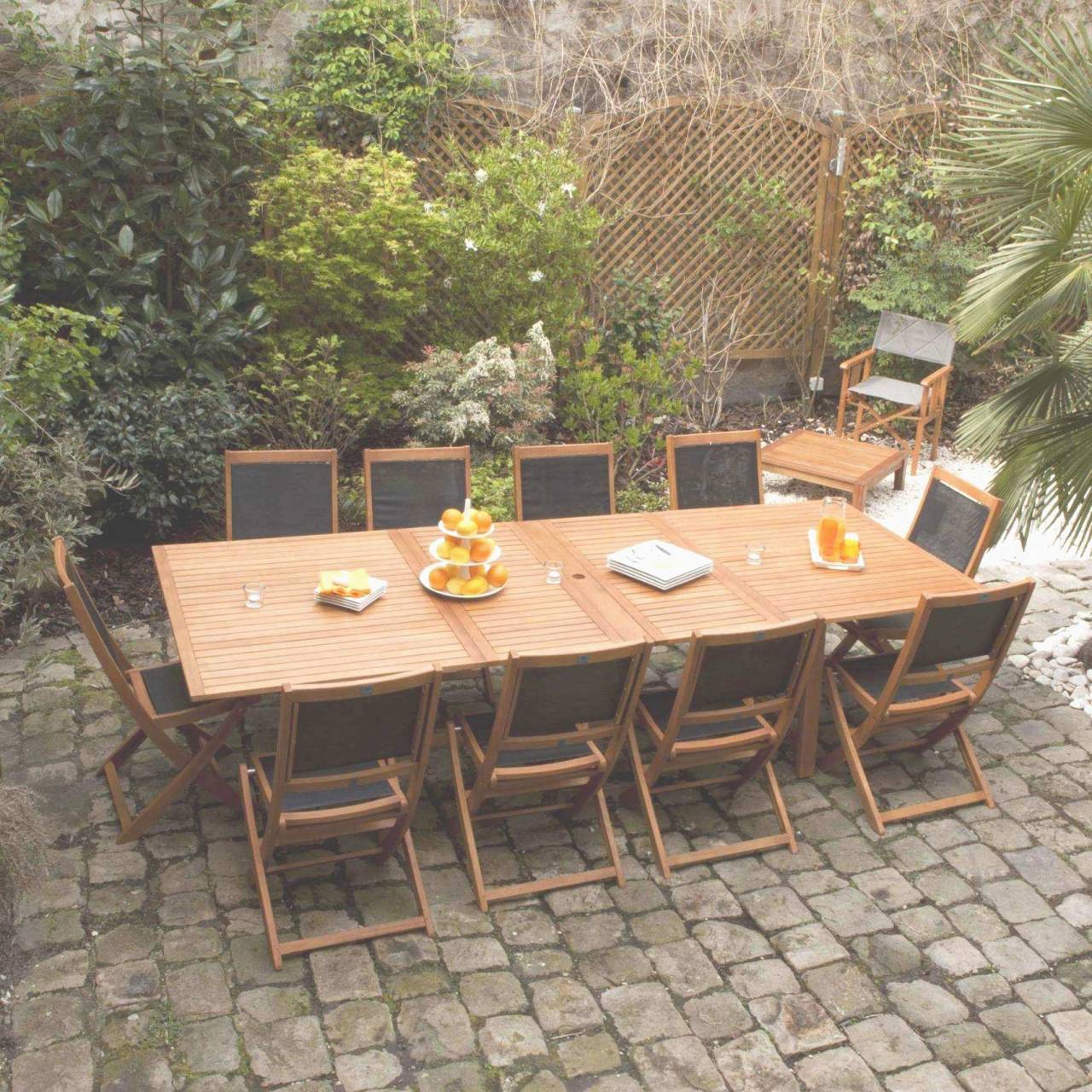 Idee salon de jardin en bois