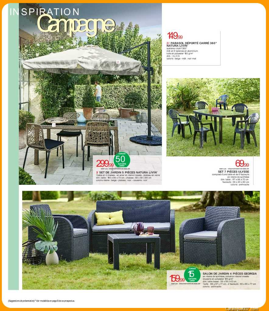 Salon de jardin en teck intermarché
