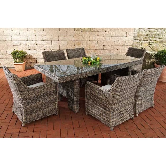 Salon de jardin en résine tressée de luxe