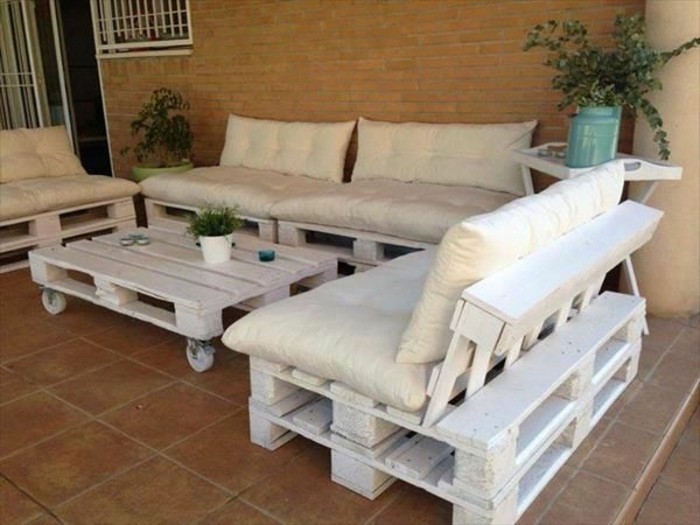 Fabriquer salon de jardin en palette de bois