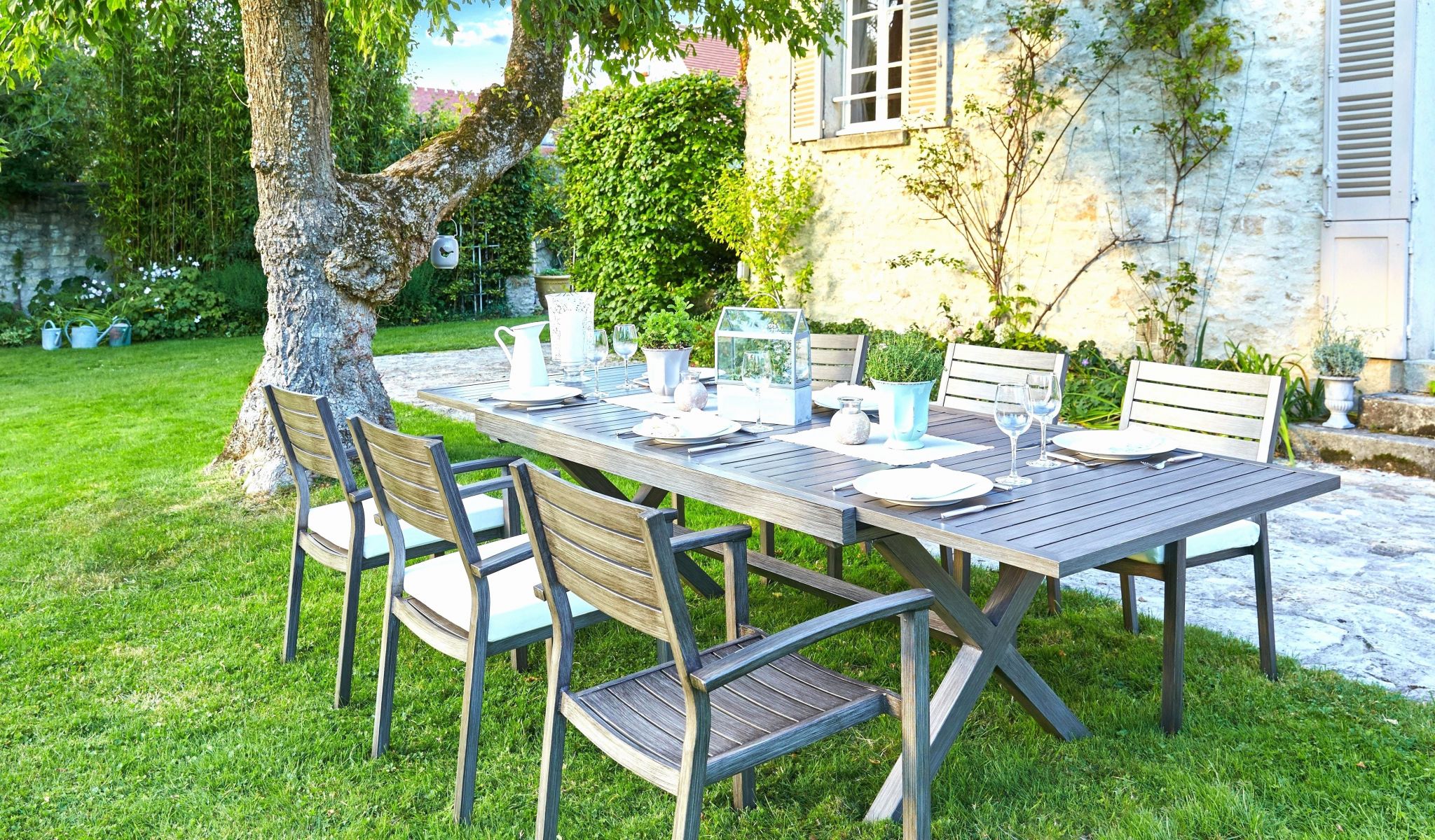 Salon de jardin resine vima