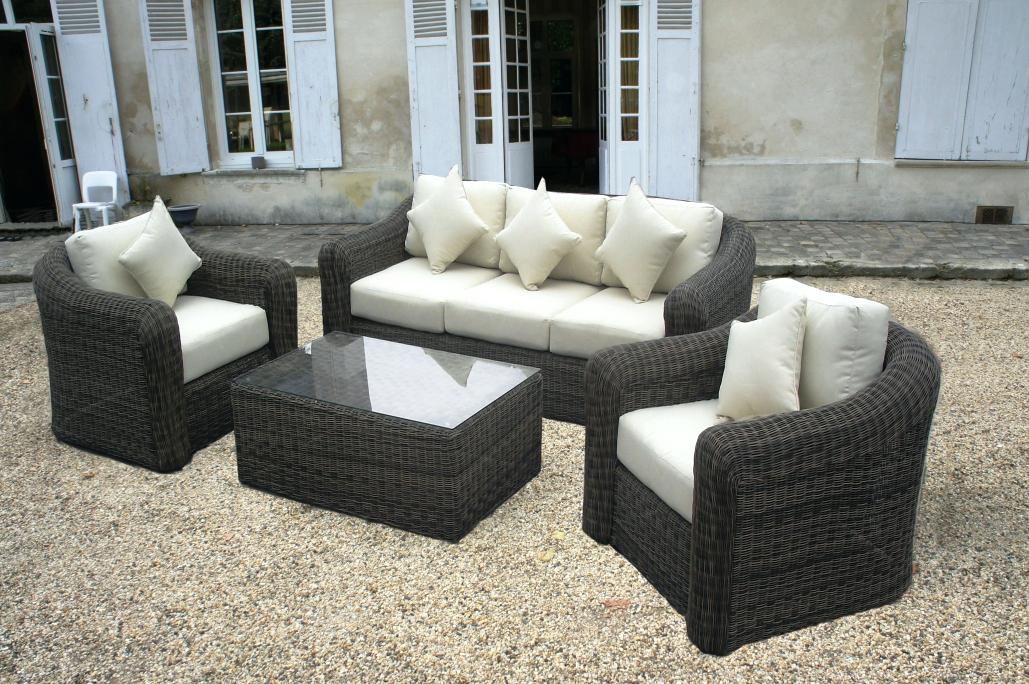 Conforama salon de jardin resine tressee