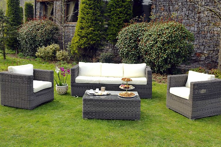 Salon de jardin en hiver