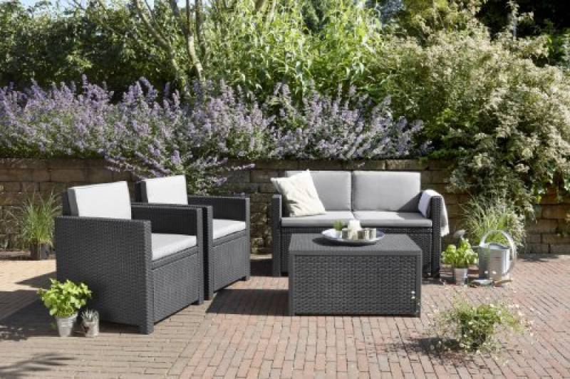 Salon de jardin allibert gris anthracite