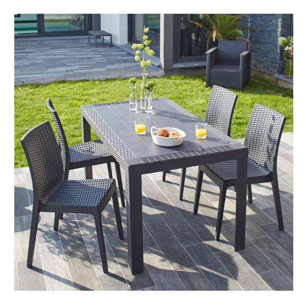Salon de jardin urano taupe
