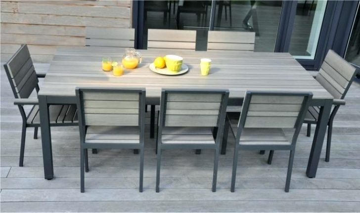 Salon de jardin aluminium et polywood