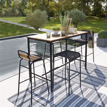 Salon de jardin en bois la redoute